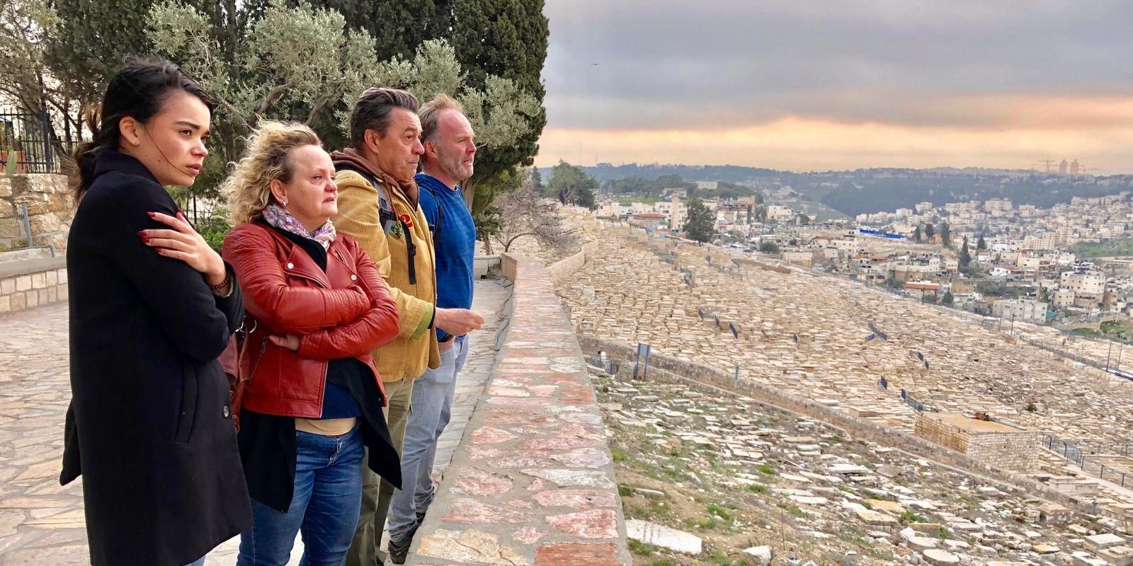 Jeruzalemreis Passiespelen Domus Fluvium op de Olijfberg.